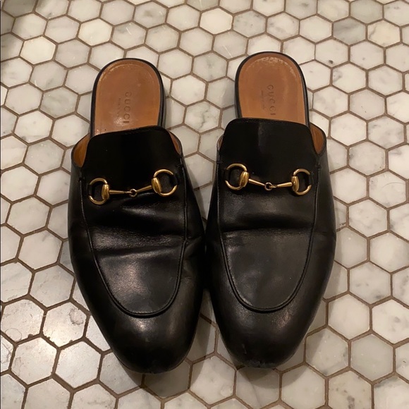 Gucci Shoes - Gucci Princetown Leather Mules Slides 40.5